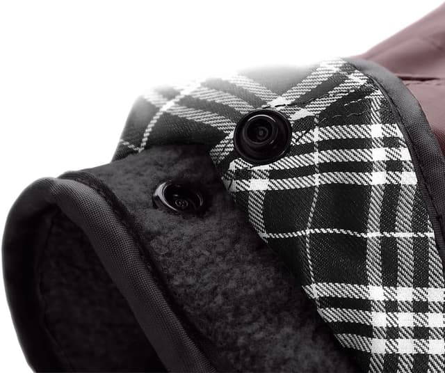 Detalle de HUNTER Hundemantel Uppsala 2in1 in Altrosa (Größe 30) – wasserabweisend mit herausknüpfbarem Innenfutter