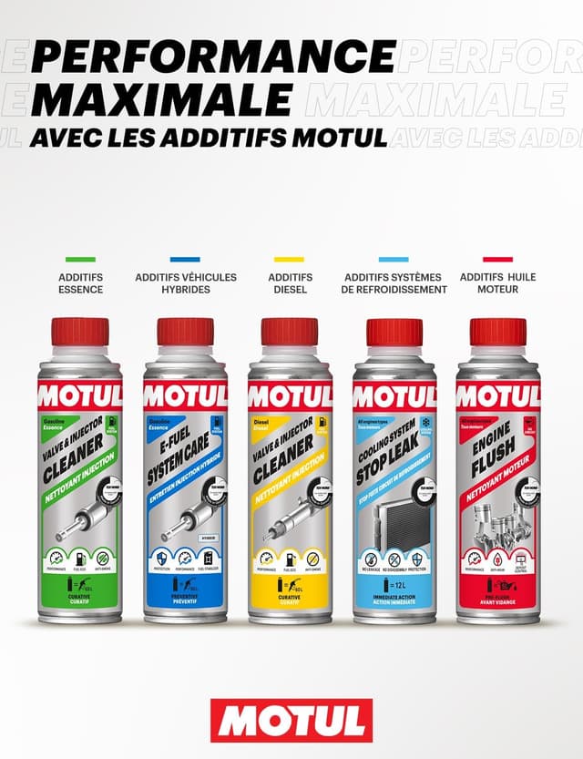 Thumbnail 6 de Motul Nettoyant Injection Essence « Injection Essence » – Additif curatif carburant 300 ml (valve & injector cleaner)