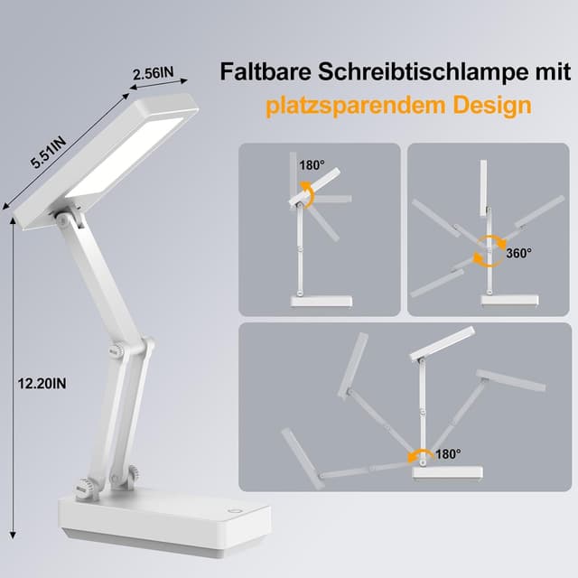Thumbnail 3 de Suright LED Tischlampe Kabellos 2400 mAh