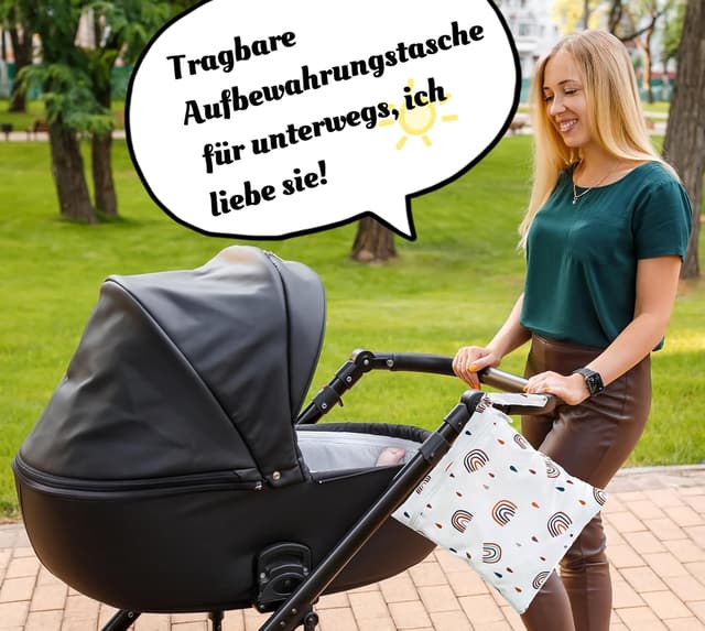 Detalle 2 de TRASUN Wet Bag 2er-Set für Windeln