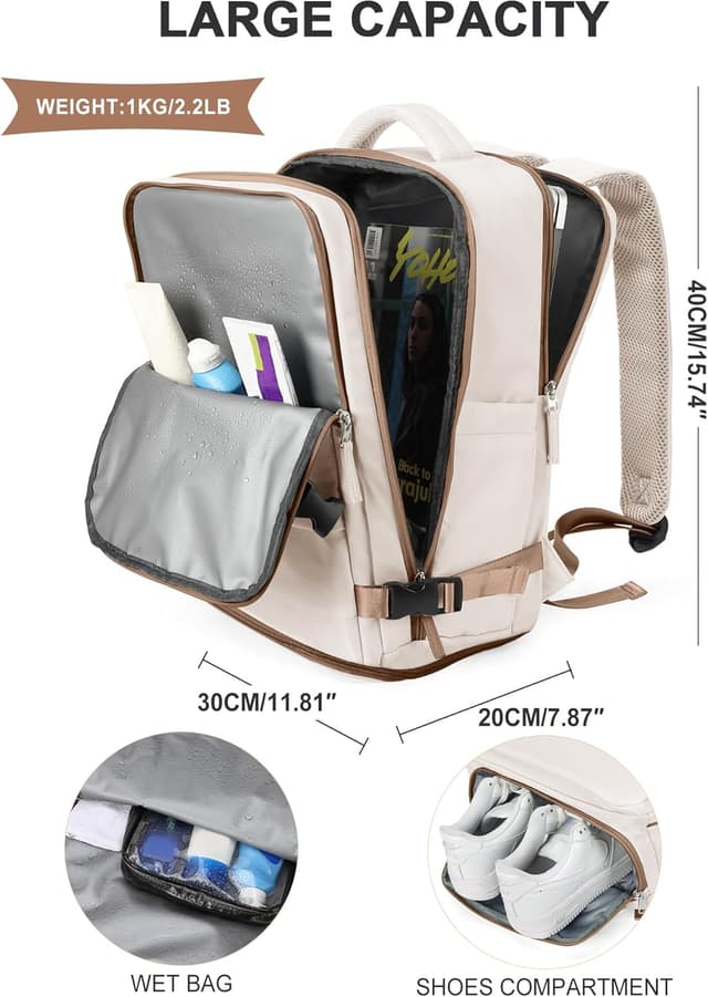 Detalle 1 de SZLX vacuum travel backpack 40x30x20