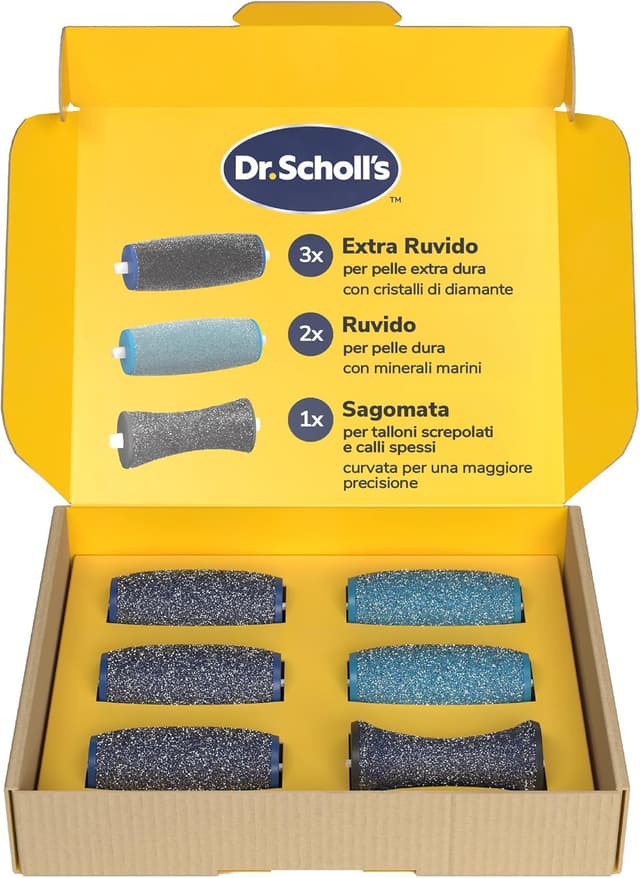 Detalle de Dr. Scholl’s 6 testine di ricambio per rulli