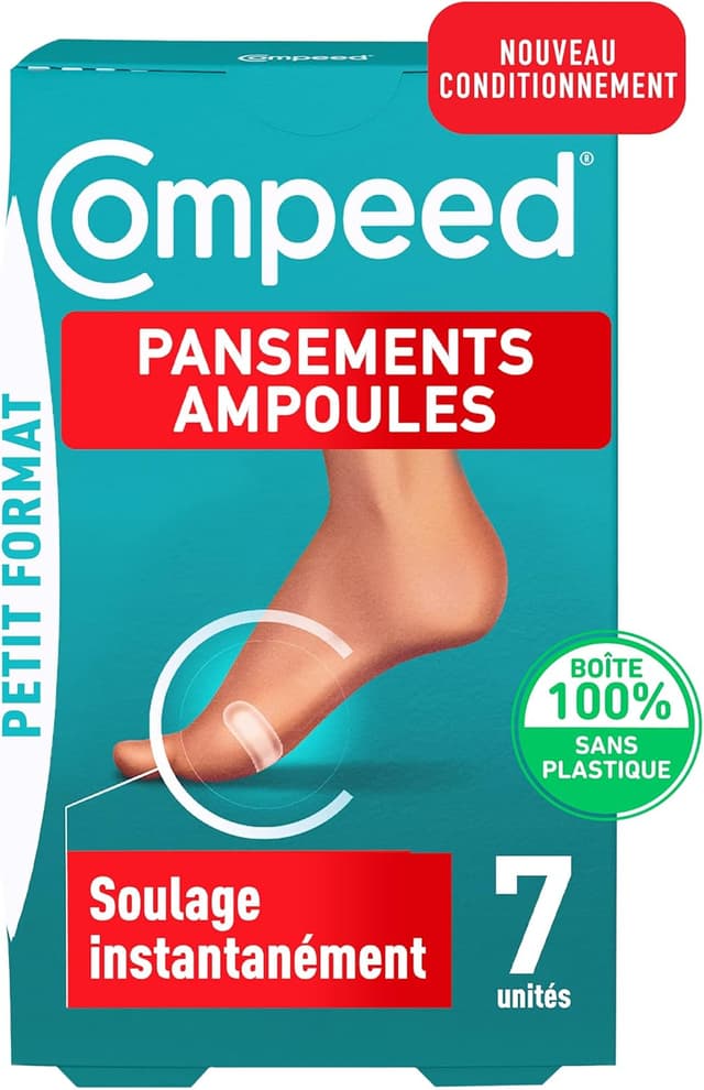 Detalle 2 de Pansements ampoules hydrocolloïdes Compeed® (effet seconde peau) format petit