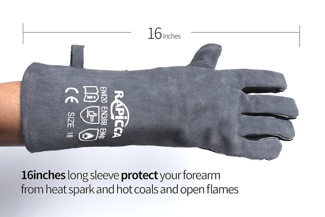 Detalle 1 de RAPICCA Fireplace Gloves 16 inch heat