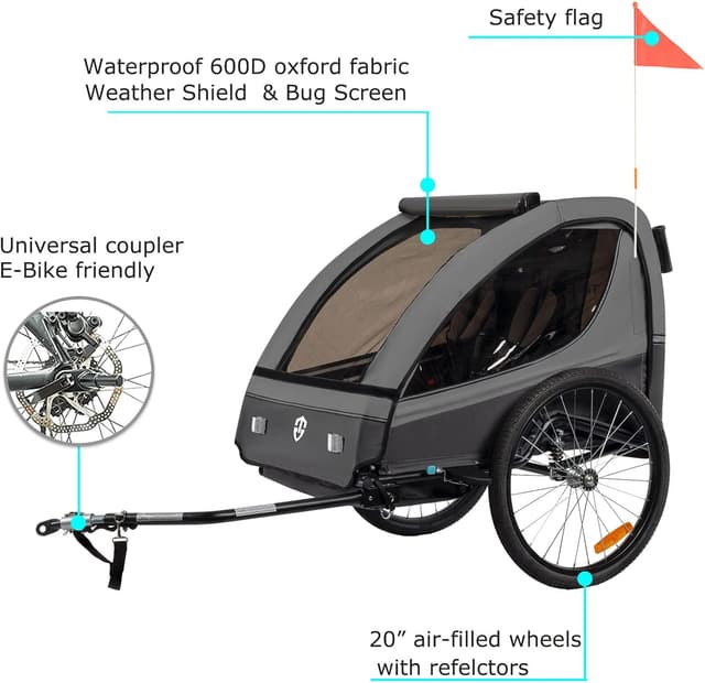 Detalle 2 de Tiggo VS Kinderanhänger 40 kg