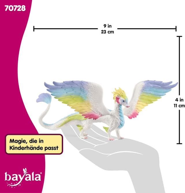 Thumbnail 4 de Schleich Bayala Regenbogendrache 70728 Dekorationsfigur