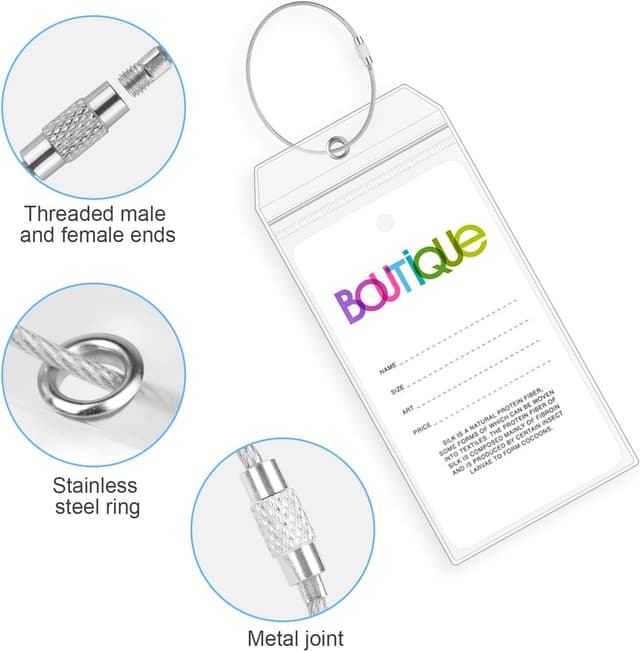 Thumbnail 3 de Vicloon Porta Etichette per Valigia 12 pezzi