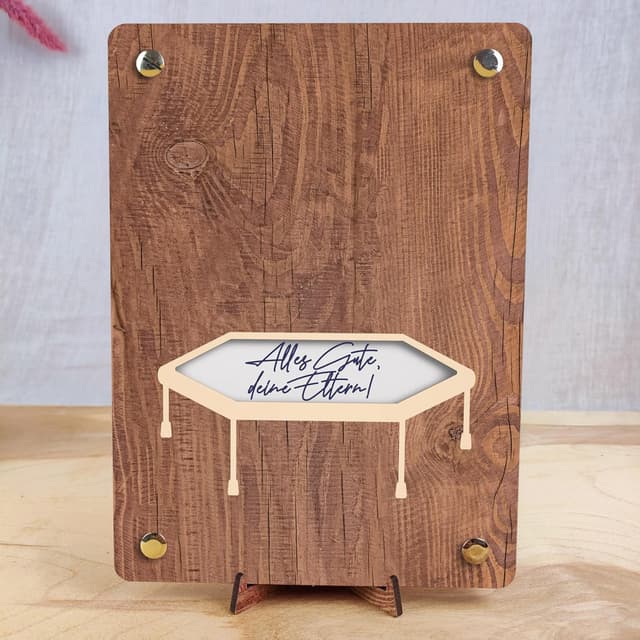 Thumbnail 1 de XL Geldkarte aus Holz 20 x 15 cm