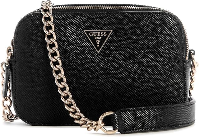 Detalle de Guess Noelle II Crossbody Camera Bag, negro