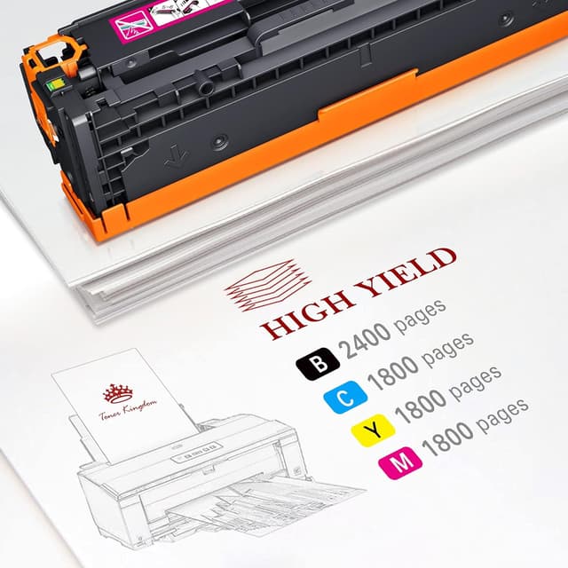 Detalle 2 de Toner Kingdom 131X 4-Pack kompatibel für HP