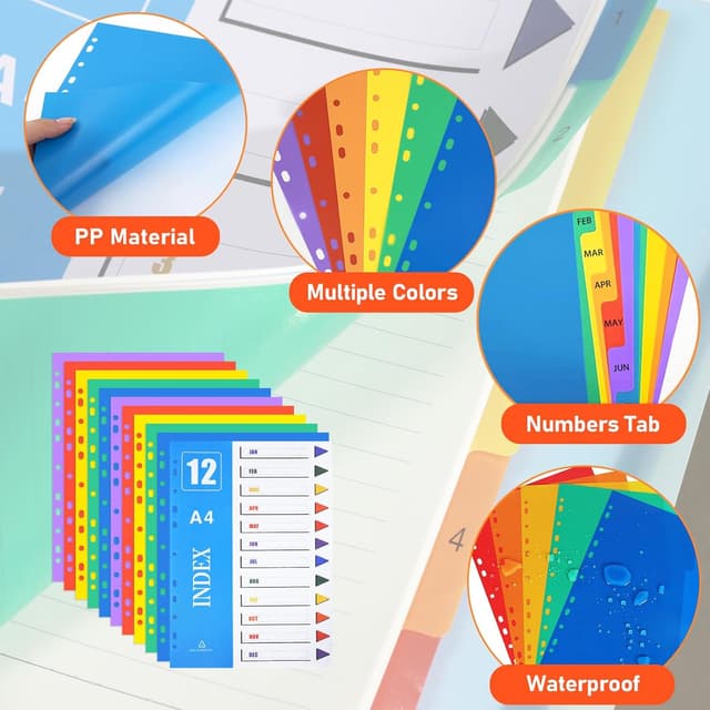 Detalle 2 de XHDA J-D Part Dividers A4 10 Pack
