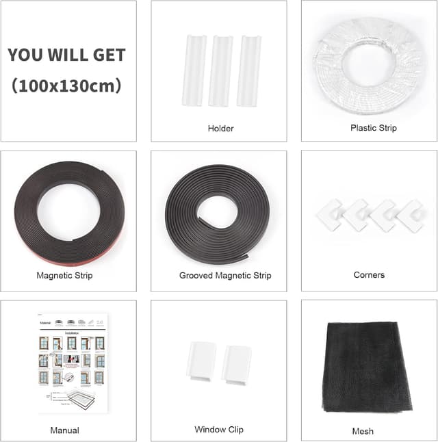 Detalle 1 de NeatiEase magnetic fly screen 100x130 cm