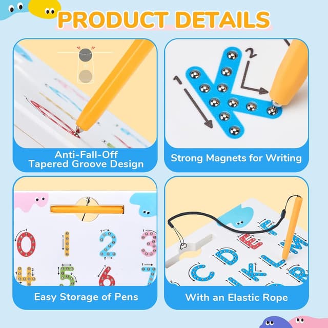 Thumbnail 4 de JoyCat Magnetic Tracing Board for Toddlers