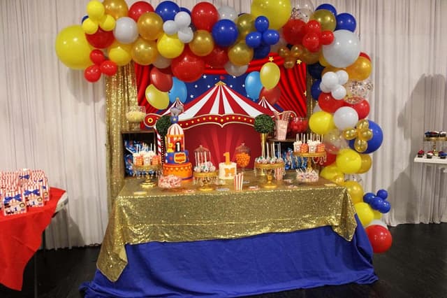 Thumbnail 2 de BUTEN Circus Carnival Backdrop 7x5ft