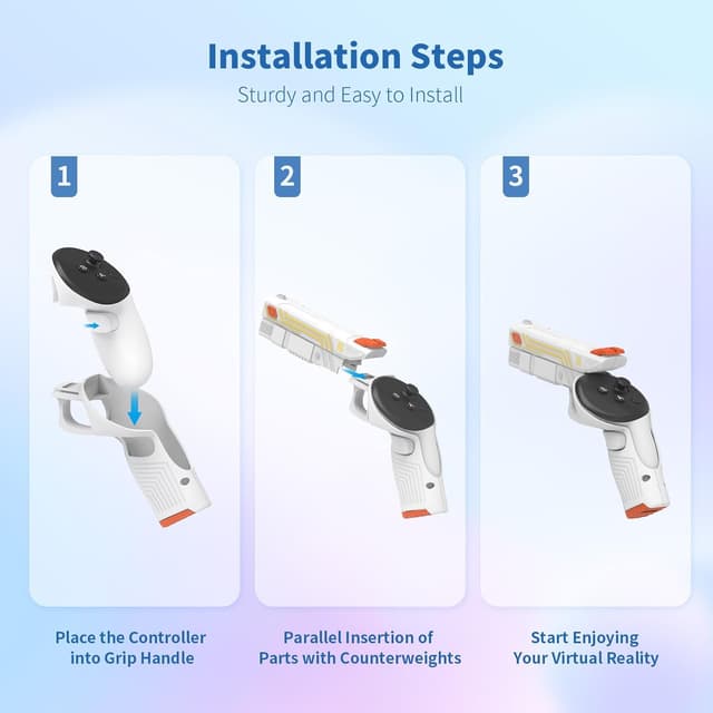 Thumbnail 6 de AMVR VR G-un Stock Attachment for Quest 3