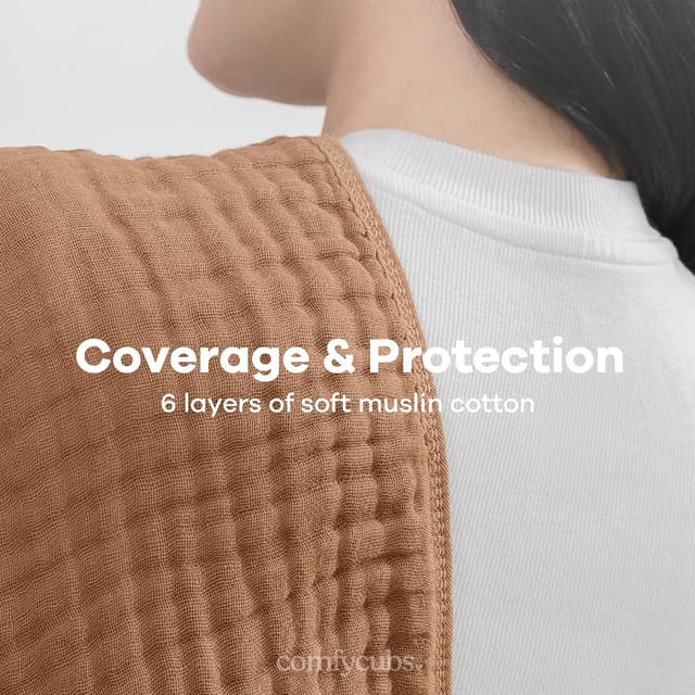 Thumbnail 4 de Comfy Cubs Muslin Burp Cloths 20" x 10" Pack of 10