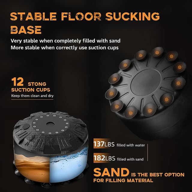 Detalle 2 de Kitopa Saco de Boxeo de Pie 178 cm