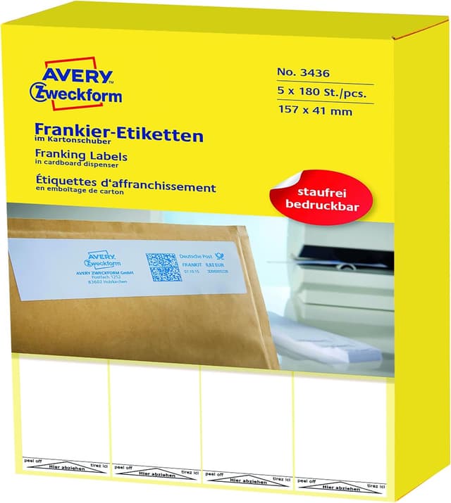 Detalle 2 de AVERY Zweckform 3440 Frankier-Etiketten 500er