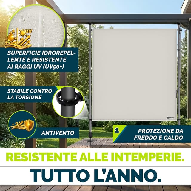 Thumbnail 5 de Tillvex Tenda da sole verticale 120x310 Beige