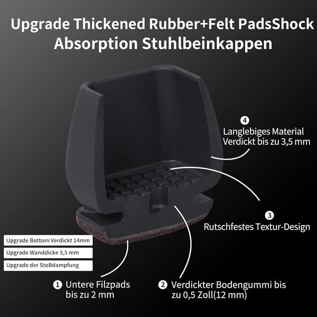 Thumbnail 5 de 16er Schutzkappen für Stuhlbeine