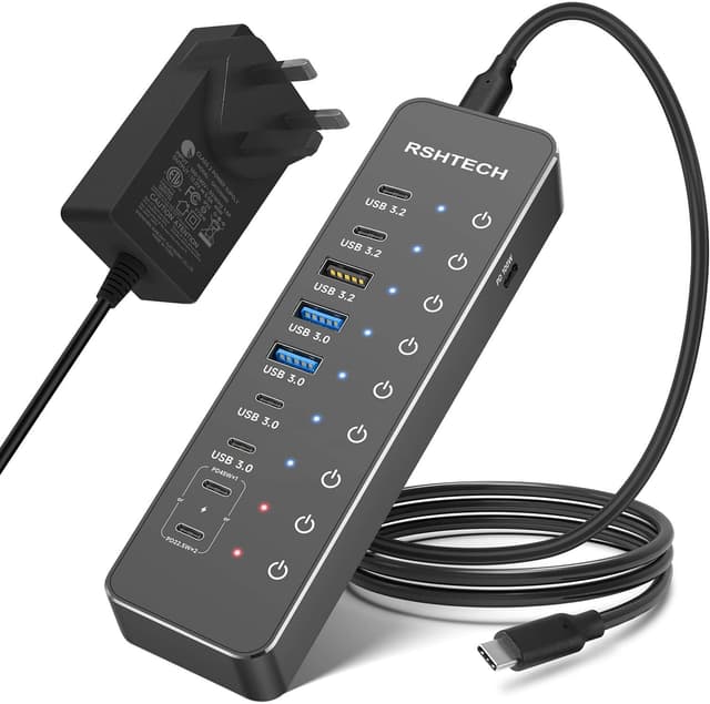 Thumbnail 6 de RSHTECH RSH-ST07C 7‑port USB hub with 10Gbps ports