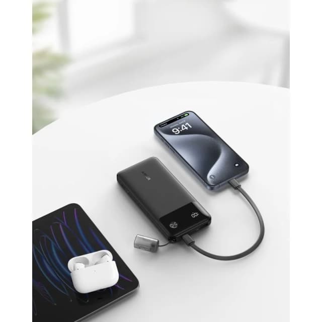 Detalle de Anker PowerBank 10000 mAh 22,5W Negra