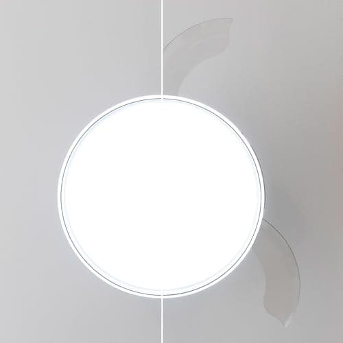 Detalle de Cecotec EnergySilence Aero 4280 Invisible Steel: ventilador de techo con aspas retráctiles y lámpara, 40 W