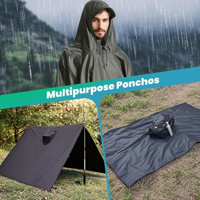 Detalle 2 de Stynice Leicht Wasserdicht Regenponcho 290 g