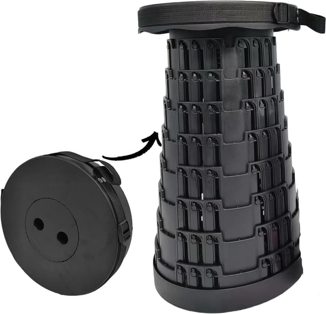 Detalle de BARGAIN FACTORY Portable Folding Stool 1 kg