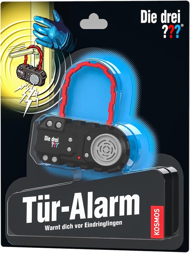 Detalle de Die drei ??? Tür-Alarm von KOSMOS – Detektivset mit Alarmanlage für Kinder ab 8 Jahren