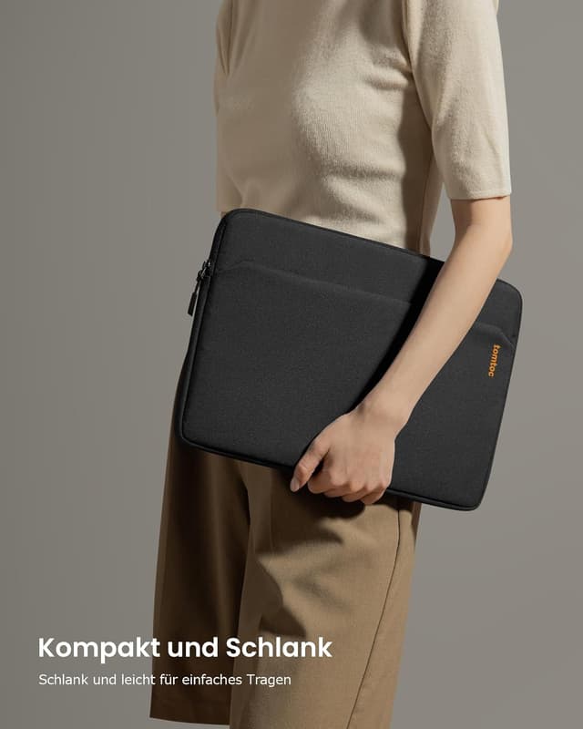Thumbnail 6 de tomtoc Slim Tasche Hülle für 13 Zoll MacBook Air/Pro & Surface Pro – schlankes Case mit Innen-Fleece
