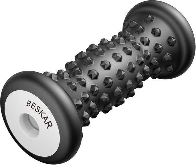 Detalle de BESKAR Fußmassageroller – ergonomische Massagerolle für Fußgewölbe & Plantarfasziitis-Linderung