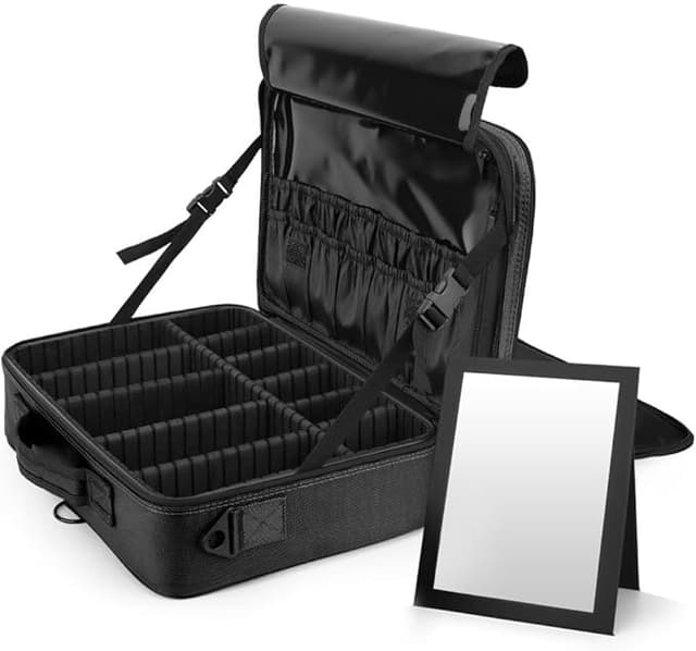 Imagen de Luxspire Neceser de Maquillaje con Espejo y Divisor en OfertitasTOP