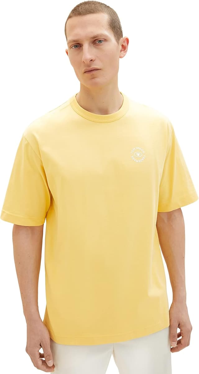 Detalle de Tom Tailor 1046711 T-Shirt da uomo a maniche corte (confezione da 1)