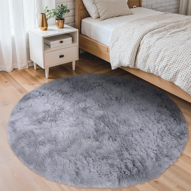 Thumbnail 6 de BEIMO Tapis Shaggy 100cm Rond, doux et moelleux 🛋