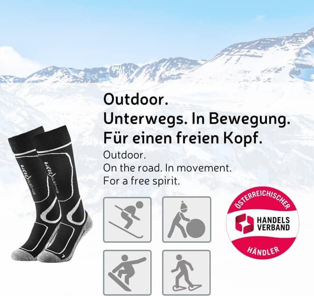 Thumbnail 2 de Black Crevice Chaussettes Ski Lot 2 paires