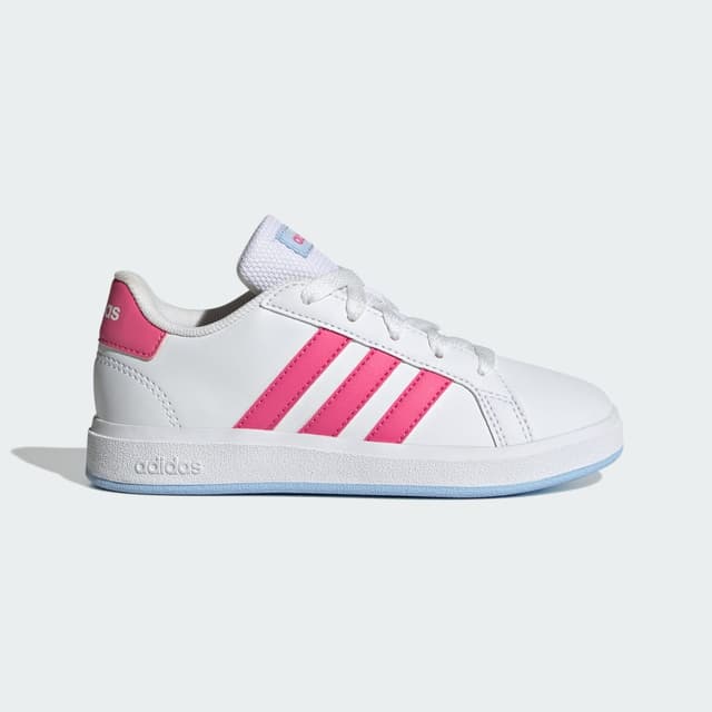 Detalle de adidas Grand Court Lifestyle Tennis Lace-Up en blanco