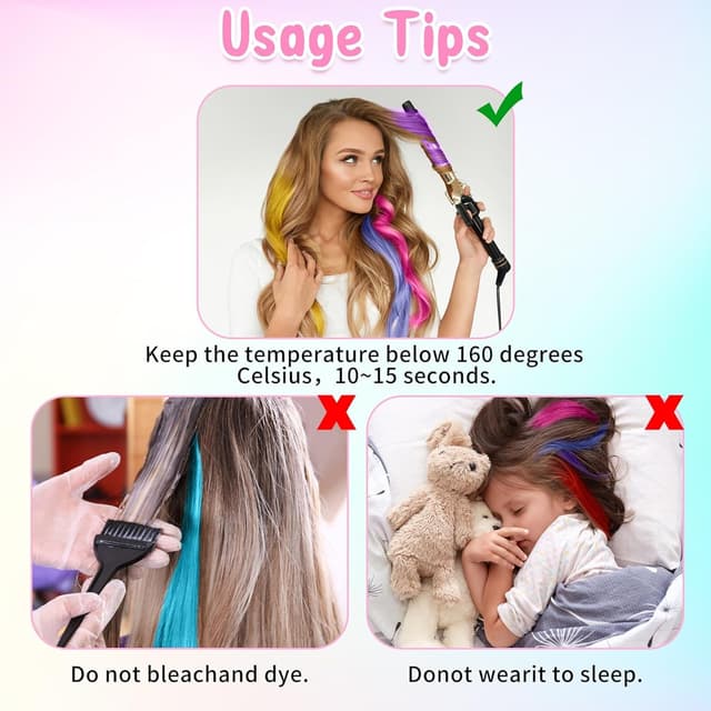 Thumbnail 4 de Colored Clip-In Hair Extensions 20 inch