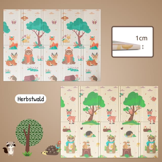 Detalle 1 de Mallie Spielmatte Baby faltbar 180x150 cm