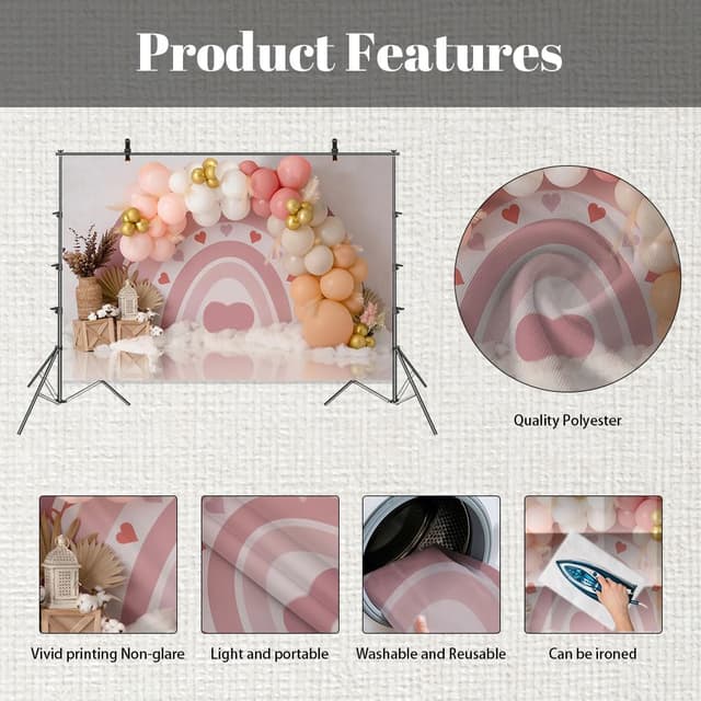 Thumbnail 4 de MEHOFOND Rosa Bohemia Hintergrund 2,1x1,5 m