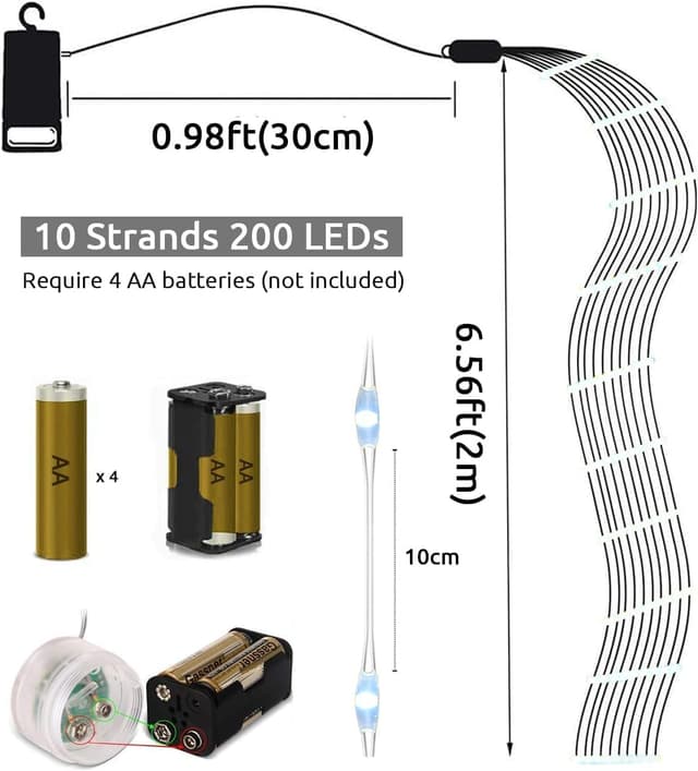 Detalle 2 de Dekofun Fascio di Luce 2 m 200 LED