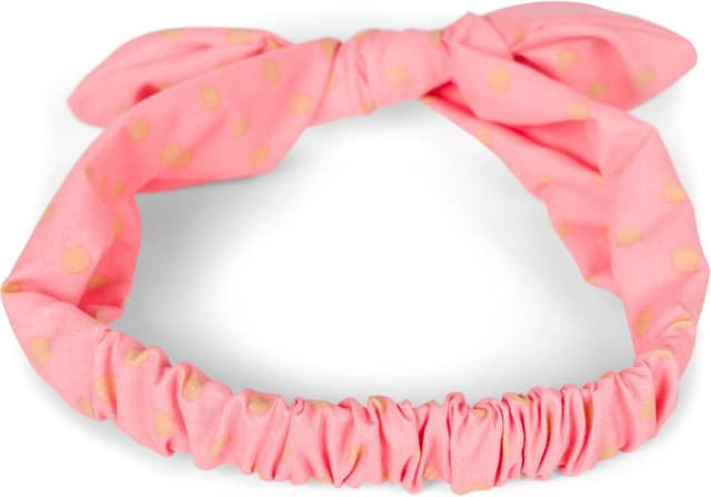 Detalle de styleBREAKER bandeau pour femmes à pois, nœud souple et cordon élastique (pin-up rockabilly) – Abricot-Beige