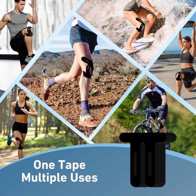 Thumbnail 5 de PreCut Knee Kinesiology Tape 12 PCS 🩹