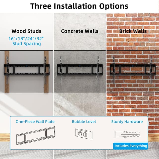 Thumbnail 6 de HOME VISION Heavy Duty TV Wall Mount 220 lb