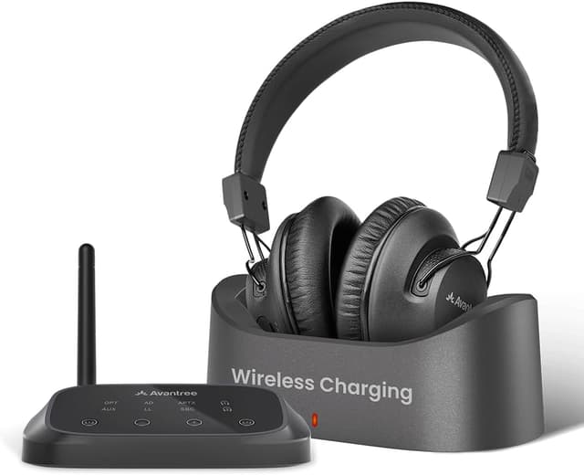 Detalle de Avantree HT5009 Plus kabellose TV-Kopfhörer mit 60 Std. Akku