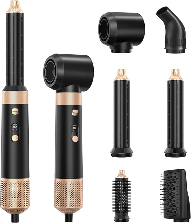 Detalle de Sendowtek Spazzola Asciugacapelli 6 in 1 950W: set multi hair styler con arricciacapelli automatici e accessori