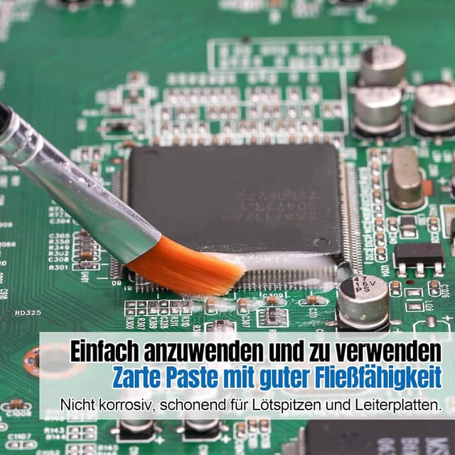Detalle 2 de BEEYUIHF No-Clean Lötpaste Flussmittel für BGA/IC/CPU/PCB/SMD (nicht-korrosiv, bleifrei, 146 g)