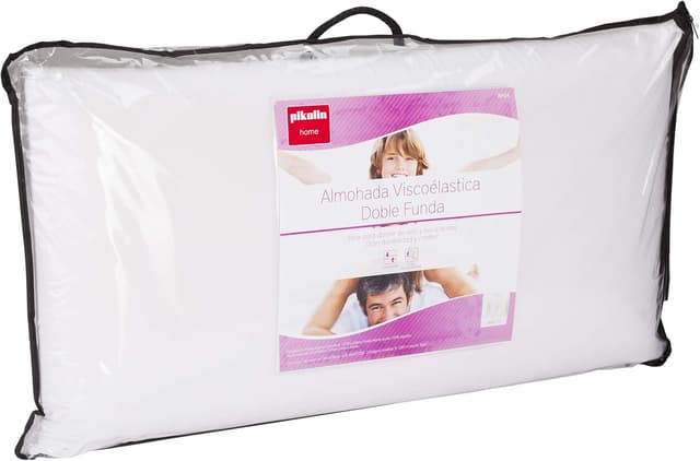 Thumbnail 5 de Pikolin Home Almohada Viscoelástica 90 cm 💤 Doble Funda, Hipoalergénica