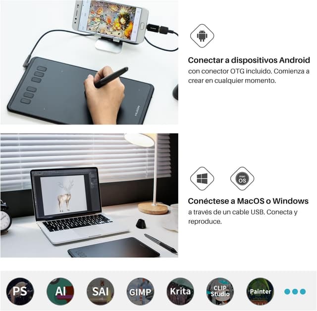 Thumbnail 6 de HUION Inspiroy H640P, Tableta de Dibujo Gráfico 🎨