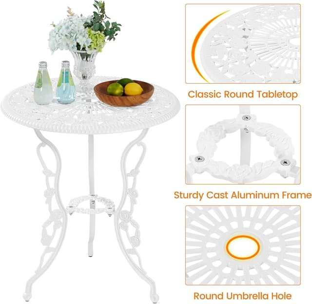 Thumbnail 5 de Yaheetech conjunto exterior blanco